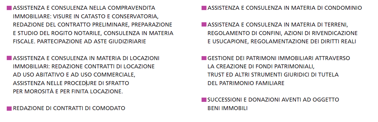 Servizi offerti Legalcasa